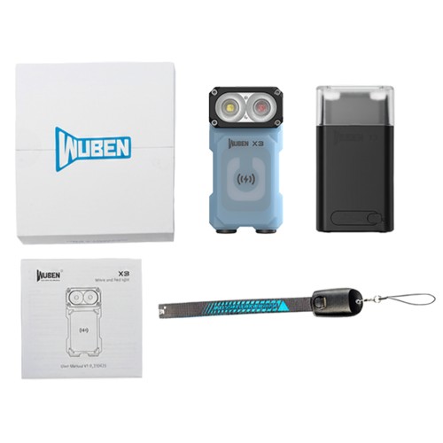 EDC фонарь Wuben X3 Blue Pro — фото 5